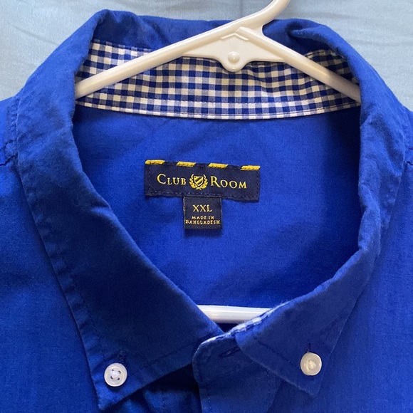 Royal Blue S/S Button up Shirt - Picture 2 of 4